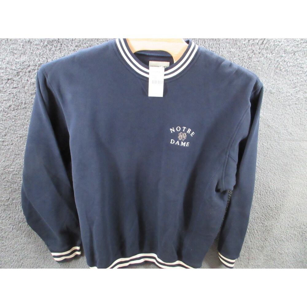 Y2K NWT Notre Dame University Ringer Sweatshirt Cutter & Buck XL College